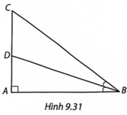 Cho tam giác ABC vuông tại A có AB = 16 cm, AC = 12 cm. Kẻ đường phân giác BD