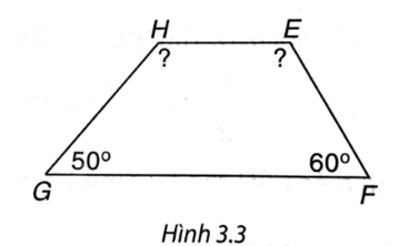 Tính góc chưa biết của tứ giác trong Hình 3.3