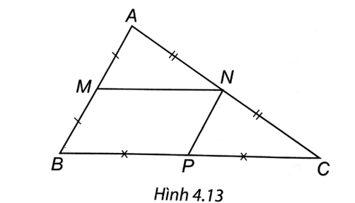Cho tam giác ABC. Gọi M, N, P lần lượt là trung điểm của các cạnh AB, AC, BC
