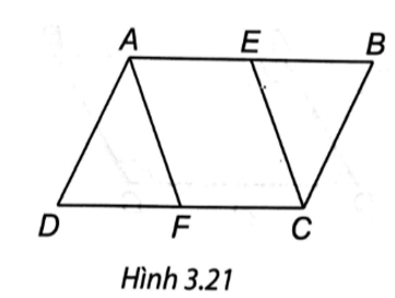 Cho hình bình hành ABCD Gọi E, F lần lượt là trung điểm của các cạnh AB