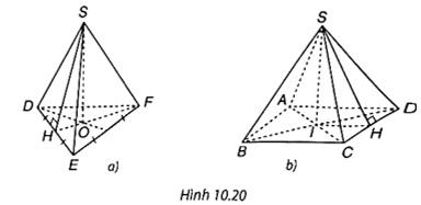 Gọi tên đỉnh, cạnh bên, cạnh đáy, đường cao và một trung đoạn của hình chóp tam giác đều