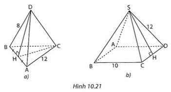 Tính diện tích xung quanh của hình chóp tam giác đều, hình chóp tứ giác đều