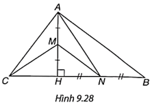 Cho tam giác ABC có đường cao AH. Biết AH = 12 cm, CH = 9 cm, BH = 16 cm