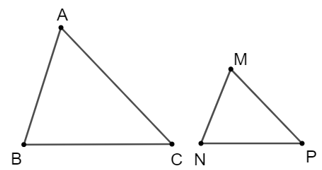 Chọn phương án đúng. Với hai tam giác bất kì ABC và MNP thỏa mãn
