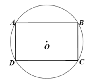 Cho hình bình hành ABCD nội tiếp đường tròn (O). Chứng minh rằng ABCD là hình chữ nhật