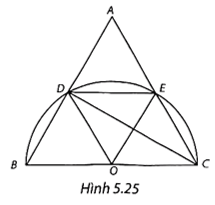 Cho tam giác đều ABC có AB = 2.căn bậc hai 3. Nửa đường tròn đường kính BC cắt hai cạnh AB