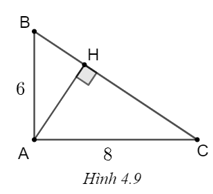 Cho tam giác ABC vuông tại A, biết AB = 6 cm, AC = 8 cm. Tính tan B, cạnh BC, sin B, góc B