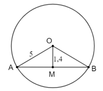 Chọn phương án đúng. Cho đường tròn (O; R) và điểm M nằm trong đường tròn (O)