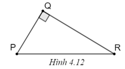 Chọn phương án đúng. Cho tam giác PQR như HÌnh 4.12. Khi đó trang 77 VTH Toán 9 Tập 1