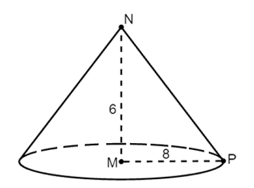 Chọn phương án đúng. Tam giác MNP vuông tại M có MN = 6 cm, MP = 8 cm