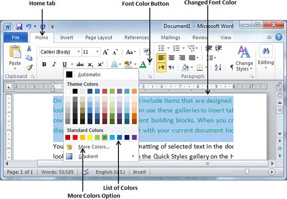 Màu sắc chữ viết là một yếu tố không thể thiếu trong các tài liệu văn bản. Năm 2024, Microsoft Word các phiên bản 2010, 2007, 2013 đã được nâng cấp để dễ dàng thay đổi màu chữ tùy ý. Hãy xem hình ảnh để tìm hiểu cách làm nhé.